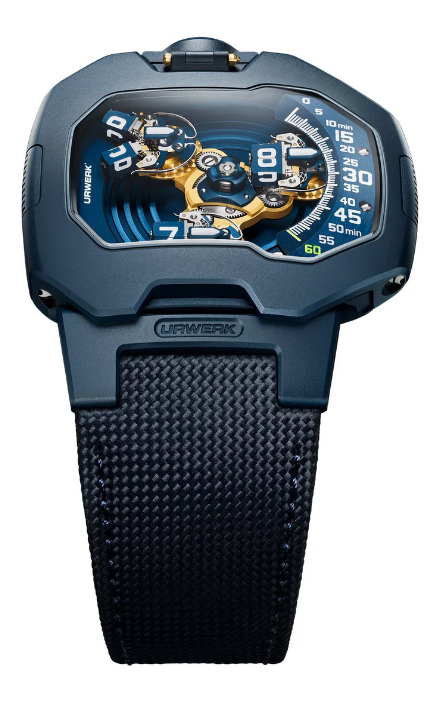 Review Fake Urwerk UR-120 Blue Planet watch